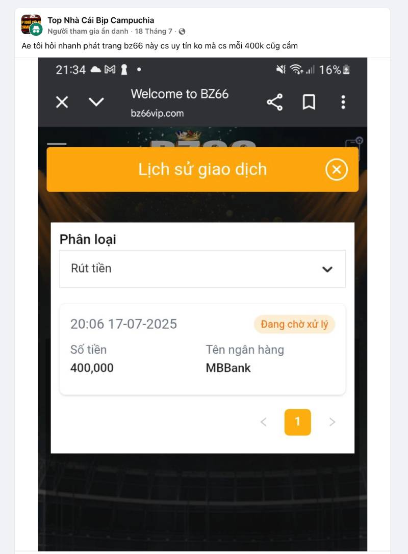 BZ66 Lừa Đảo Không? Sự Thật Về Độ Uy Tín Của BZ66 2 BZ66 có phải nhà cái lừa đảo?