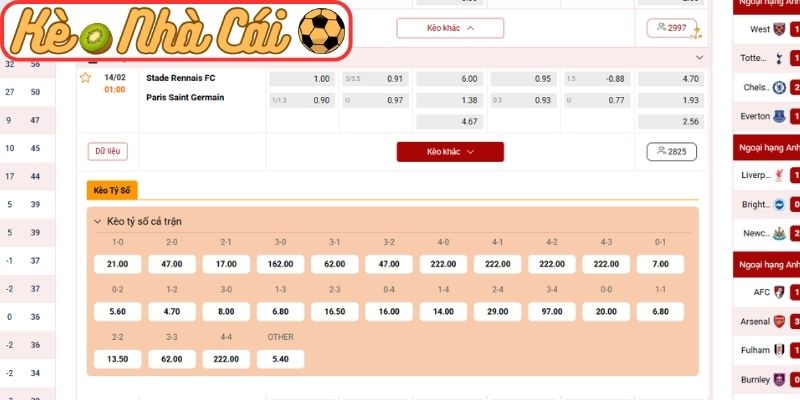 Soi kèo Stade Rennais FC vs Paris Saint Germain (01:00 ngày 14/02 | Ligue 1): PSG ở cửa trên nhưng không dễ thắng đậm 3 Kèo châu Âu trận Stade Rennais FC vs Paris Saint Germain (01:00 14-02, Ligue 1)
